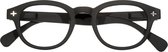 Piu Fort Leesbrul Preassembled reading eyeglasses with soft touch spectacle frames – col. Black +1.00