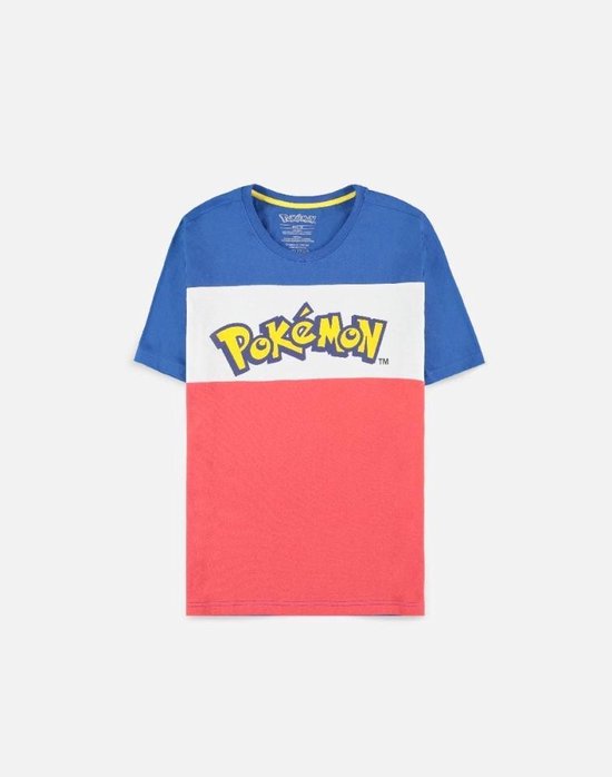 Pokemon: T-shirt Logo Color Block Taille XXL
