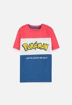 Pokémon Kinder Tshirt -Kids 158- Logo Cut & Sew Multicolours