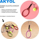 Akyol - Tennis Sleutelhanger - Racket - Tennisbal - Sport - balsport - sleutelhanger