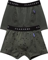 Claesens - Jongens - 2-pack Boxershorts - Groen - 164
