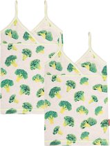 Claesen's Meisjes 2-Pack Hemd- Broccoli Print- Maat 152-158