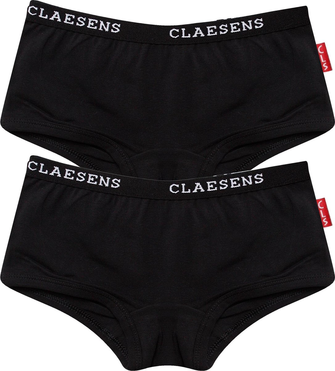 Claesen's® - Meisjes Hipster 2-pack ZwartCL 739-Black-8