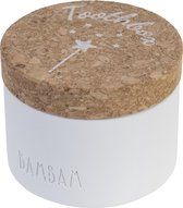BamBam Tooth Box - Polystone avec couvercle en liège - durable - Cadeau Bébé
