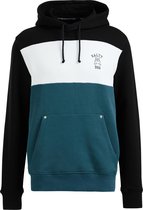 WE Fashion Heren sweater met colourblock en capuchon