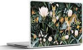 Laptop sticker - 11.6 inch - Jungle - Dieren - Planten - 30x21cm - Laptopstickers - Laptop skin - Cover