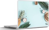 Laptop sticker - 14 inch - Zomer - Fruit - Blauw - 32x5x23x5cm - Laptopstickers - Laptop skin - Cover
