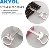 Akyol - Gitaar bieropener - Sleutelhanger - Keychain - Accesoires - Beer opener - Leuke flesopener