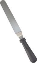 OTIX Paletmes - Glaceermes - Gebogen - Bakken - 32cm - Zwart - RVS en Kunststof - Gladstrijker - Smeermes - Taart