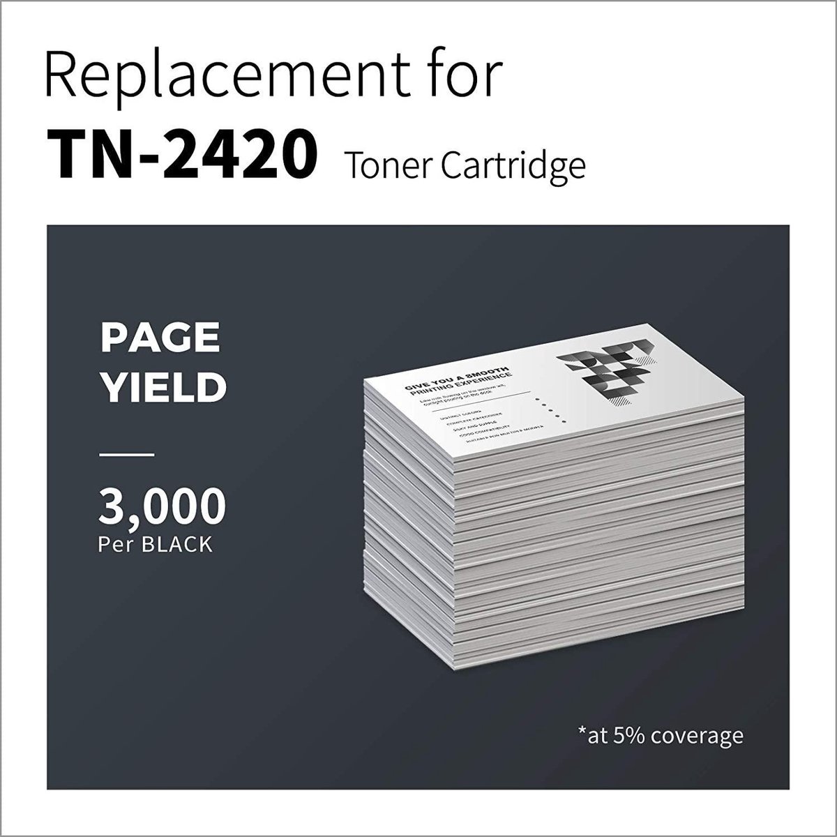 Cartouche de toner TN-2420 de marque propre Compatible avec Brother TN2420  TN2410 noir