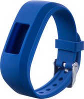 Horlogebandje Geschikt voor Garmin Vivofit 3 Pols Donkerblauw - Siliconen - Horlogebandje - Polsbandje - Bandjes.nu - Polsband