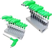 10 Delige Sleutel inbus & torx set lang sleutelset stevige houder Tools met T greep handvat  CR-V