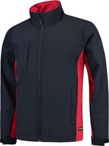 Tricorp Soft Shell Jack Bi-Color - Workwear - 402002 - Navy-Rood - maat S