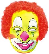 Carnival Toys Gezichtsmasker Neon Clown Geel/oranje One-size