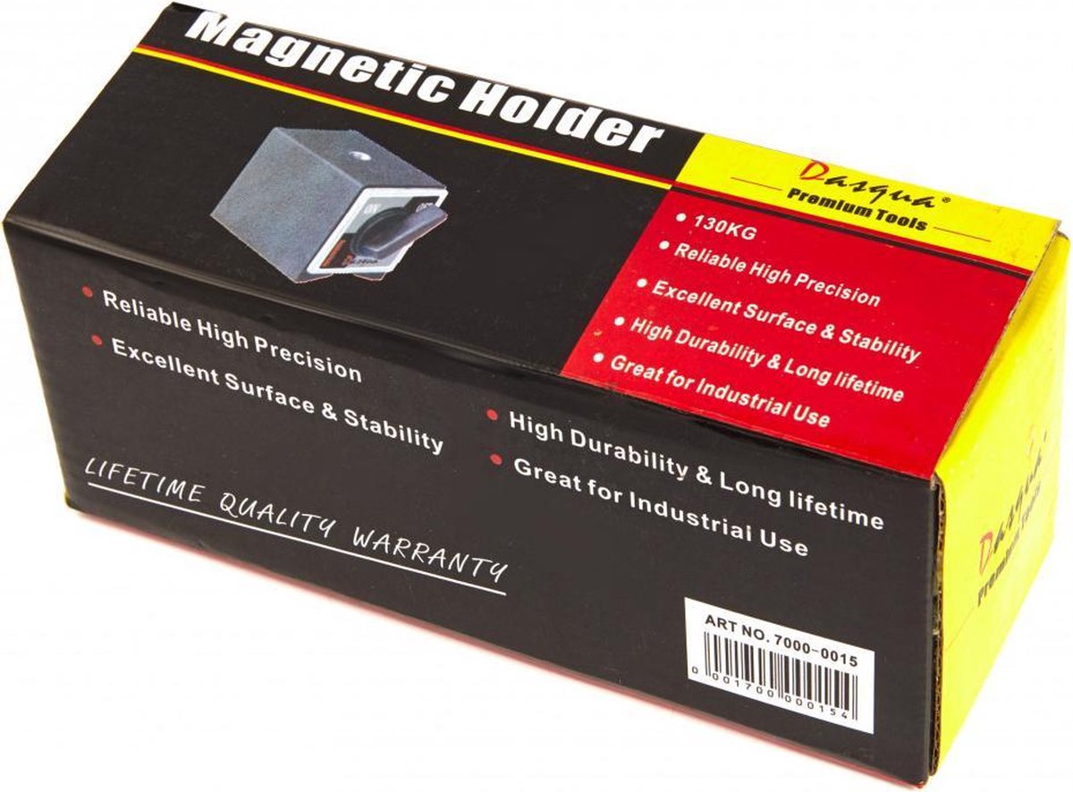 Dasqua Magnetblock 130 Kg - Professioneller Magnetständer Für Messwerkzeuge