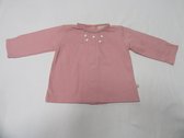 noukie's , meisje, t shirt lange mouw , oud rose , 12 maand 80