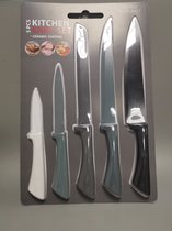 KITCHEN KNIFE SET 5 PCS CERAMIC COATING