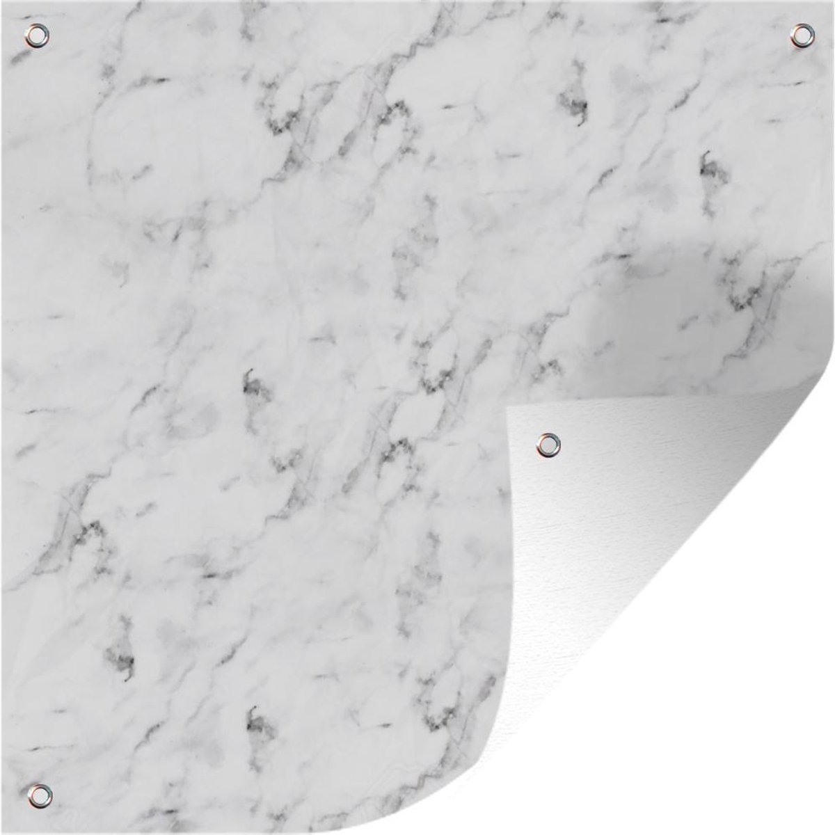 Tuindoek Marmer - Patroon - Grijs - 100x100 cm