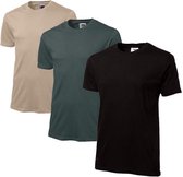 set 5 US Basics Super Club t-shirts grijs maat 2xl