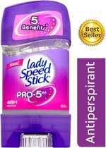Lady Speed Stick Pro 5 in 1 Deodorant Gel Stick - 48H Zweet Bescherming & Anti Witte Strepen - Populairste Anti Transpirant Deo Gel Stick - Deodorant Vrouw