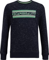 WE Fashion Jongens gemêleerde sweater met opdruk