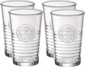 Set van 8x stuks waterglazen/drinkglazen transparant 300 ml - Waterglas/drinkglas/sapglas