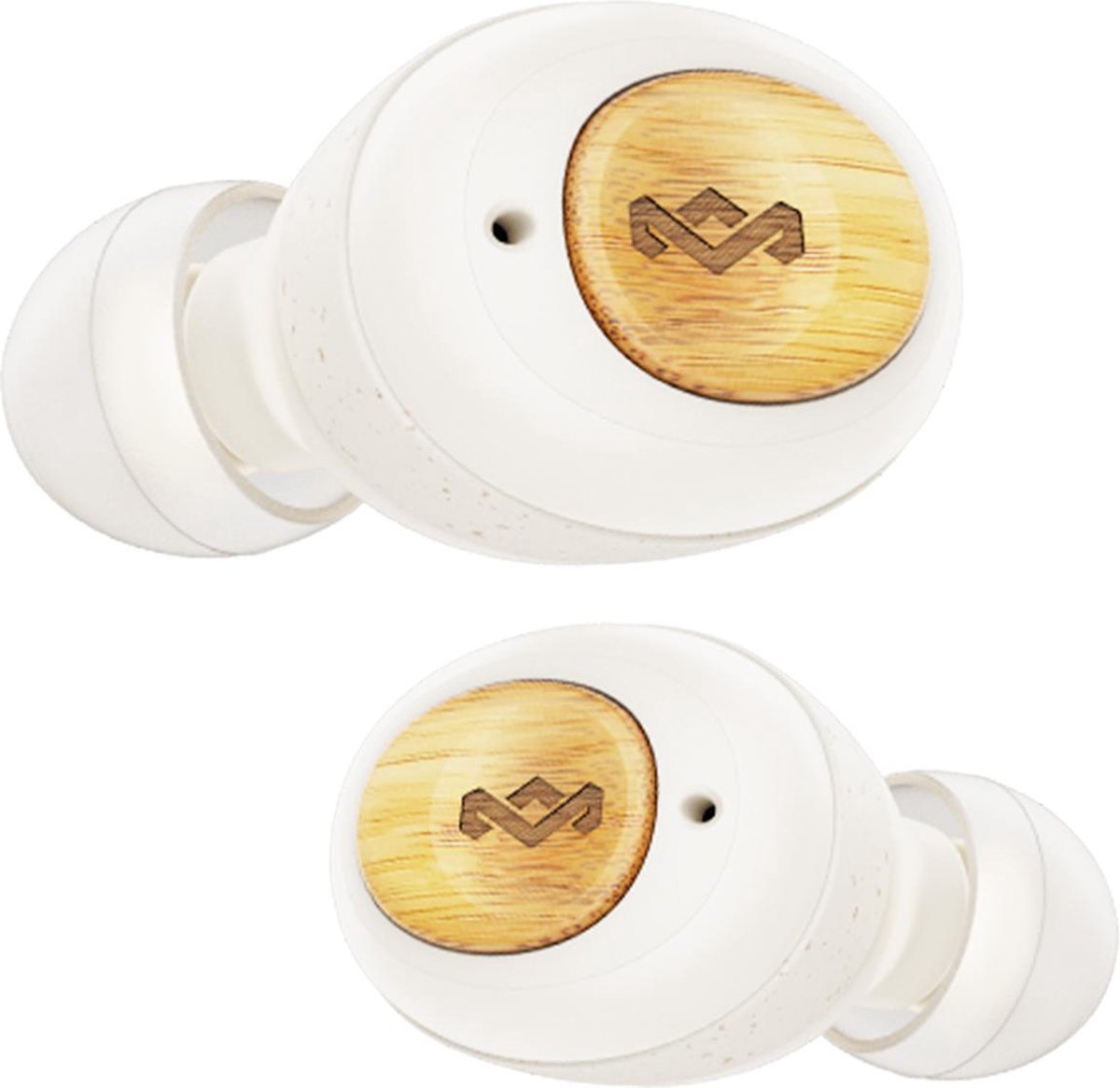 Marley Champion volledig draadloze oortjes - bluetooth oordopjes - cream