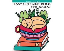 Easy Coloring Book for Adults: Beautiful Simple Designs for Seniors and  Beginners