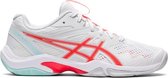 ASICS GEL-Blade 8 Dames - Sportschoenen - wit/rood - maat 40.5