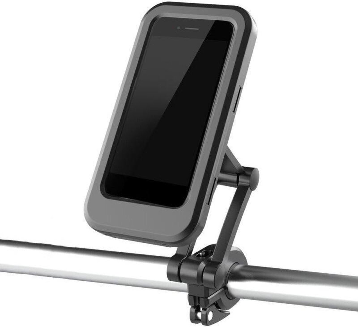 Support de téléphone de vélo, support de téléphone universel étanche à  rotation à 360° pour guidon de vélo de moto, support de téléphone de vélo à  identification tactile sensible compatible avec les