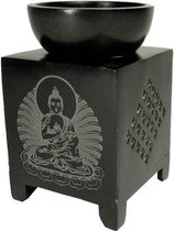 Olieverdamper Zeepsteen – Buddha - 11 cm