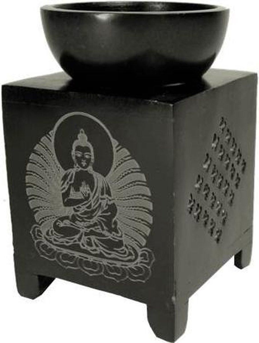 Goedkoopste Yogi & Yogini naturals Olieverdamper zeepsteen Buddha (11 cm