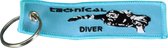 2 stuks Procean sleutelhanger technical diver blauw