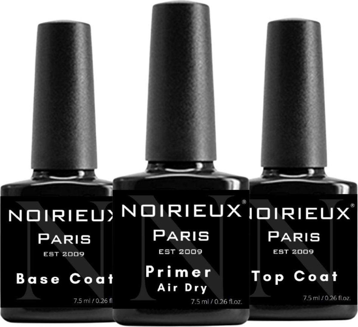 NOIRIEUX® Premium Primer, Base coat, & Top coat - Nagellak - Gel nagellak