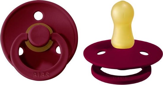 BIBS fopspeen -RUBY - Maat1 - T1 Leeftijd: 0-6 maanden | newborn | rood | pacifier