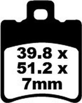 Set remblokken EBC FA-193 = FA-206 (Brembo/grimeca)