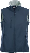 Clique Basic Softshell Vest Ladies 020916 - Vrouwen - Dark Navy - XXL