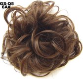 Cheveux Wrap, extensions de cheveux Brazilian chignon brun 6A #