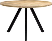 Eettafel rond 120x76 cm massief mangohout