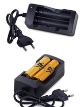 A&K DUBBELE BATTERIJ OPLADER [met LED-indicator]