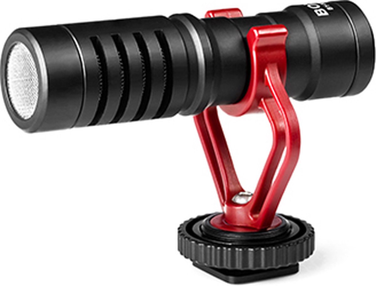 Boya by-mm1 on-camera shotgun microphone for iphone, android smartphones, dslr cameras camcorders - battery free camera microphone vlog video microphone