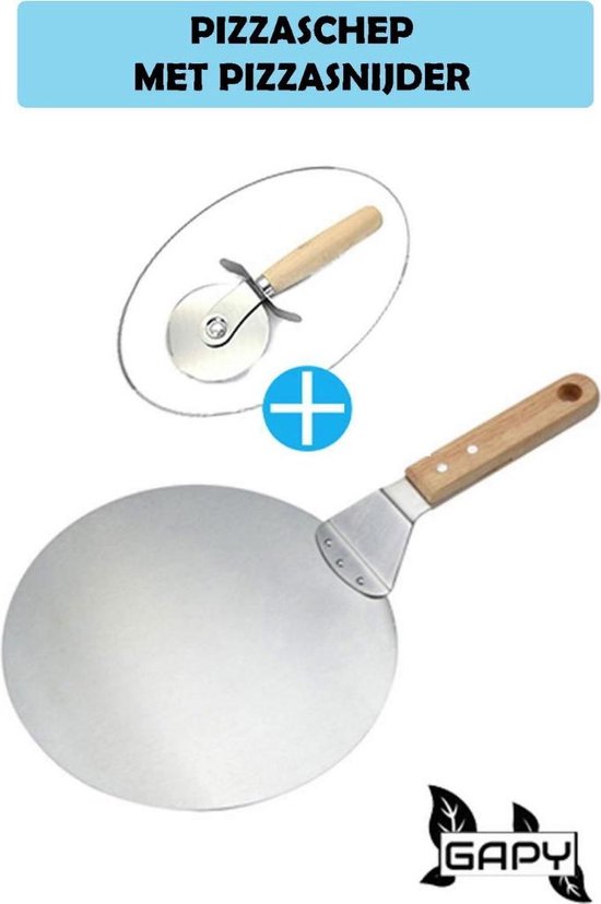 Pizzacraft Pizzasnijder met Lang Houten Handvat