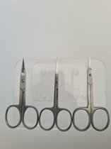 Belux surgical/ set van 3 scharen /verschillende soorten verschillende functies. Nagelscharen   voor Vingernagels en Teennagels - Pedicure en Manicure Schaar - 9cm RVS