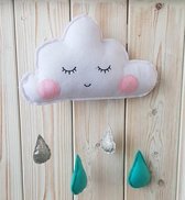 Mobiel wolk met druppels - kinderkamer - babykamer