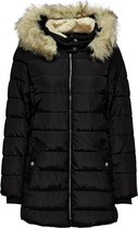 Only Jas Onlcamilla Quilted Coat Cc Otw 15204606 Black/nature Fur Dames Maat - M