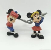 Mickey Mouse & Minnie Mouse speelset - speelfiguurtjes golf Disney ca 7 cm Bullyland