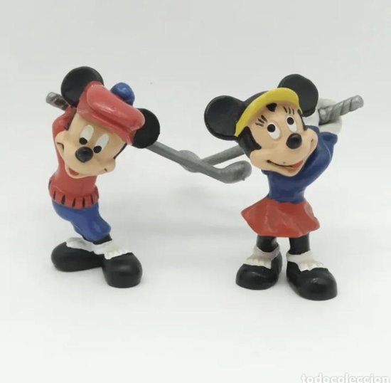 Mickey Mouse & Minnie Mouse speelset - speelfiguurtjes golf Disney ca 7 Bullyland | bol.com