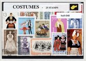 Kledendracht / Kostuums - Typisch Nederlands postzegel pakket & souvenir. Collectie van 25 verschillende postzegels van klederdracht en kostuums – kan als ansichtkaart in een A6 envelop - authentiek cadeau - kado - kaart - kostuum - kledendracht