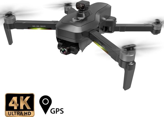 SG906 PRO MAX Professionele Smart Drone – 4K Dual Camera Wide Angle – 50x Zoom - 5G Wifi FPV – 50 Minuten Vliegtijd - 3 Assige Gimbal - 1200M Bereik - INCLUSIEF Obstakeldetectie