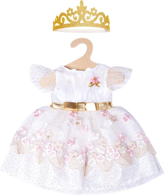 Foto: Heless babypoppenkleding prinsessenjurk 35 45 cm roze 2 delig